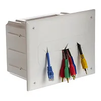 Cmple 525-N Wall plate - Recessed Media Box White
