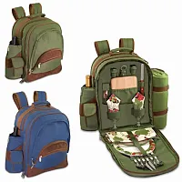 52858515000 Avalon Dlx Pine Picnic Backpack For 2 W/Blanket