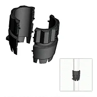 Rupp 2-Piece Antenna Collar f/1.5&quot; Antennas