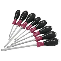 Wiha Microfinish Extra Heavy Duty Slotted/Phillips Screwdriver Set (8 Piece Set)