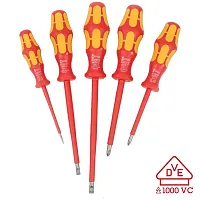 Wera Vde Insulated Slotted And Phillips Screwdriver Set (5 Piece Set)