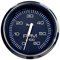 Faria Chesapeake Black SS 4&quot; Tachometer - 6,000 RPM (Gas - Inboa
