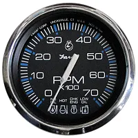 Faria Chesapeake Black SS 4&quot; Tachometer w/Systemcheck Indicator 