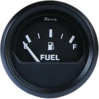 Faria Euro Black 2&quot; Fuel Level Gauge (E-1/2-F)