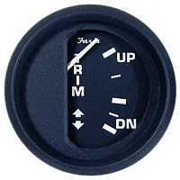Faria Euro Black 2&quot; Trim Gauge (Mercury/Mariner/Mercruiser/Volvo