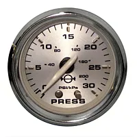 Faria Kronos 2&quot; Water Pressure Gauge Kit - 30 PSI