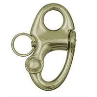 Ronstan Brass Snap Shackle - Fixed Bail - 59.3mm(2-5/16&quot;) Length