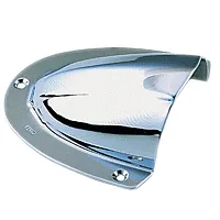 Perko Clam Shell Ventilator - Chrome Plated Brass - 4&quot; x 3-3/4&quot;