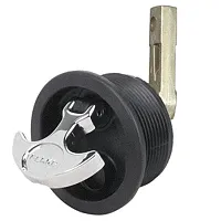 Perko Flush Mount Latch - Straight Cam Bar - 2.5&quot; Hole - Black