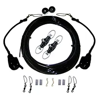 Rupp Single Rigging Kit W/Lok-Ups & Nok-Outs - 160&#039; Black Mono