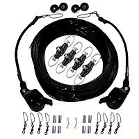Rupp Double Rigging Kit w/Lok-Ups & Nok-Outs - 260&#039; Black Mono