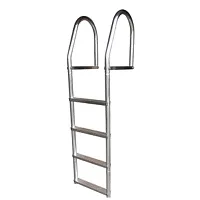 Dock Edge Fixed Eco - Weld Free Aluminum 4-Step Dock Ladder