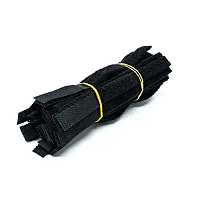 Cmple Cmple - 6Inch Velcro Strap 1/2 Inch Width - 50Pcs Pack, Black 600-N