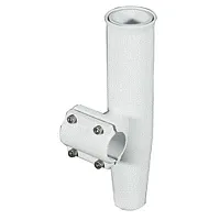 Lee&#039;s Clamp-On Rod Holder - White Aluminum - Horizontal Mount - 