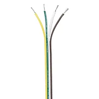 Ancor Ribbon Bonded Cable - 16/4 AWG - Brown/Green/White/Yellow 