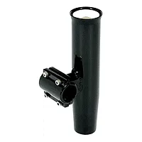 Lee&#039;s Clamp-On Rod Holder - Black Aluminum - Horizontal Mount - 