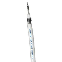 Ancor Coaxial Cable - RG 58CU - White - 100&#039;