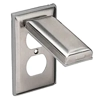 Marinco Stainless Steel Cover f/Duplex Receptacle w/Lift Lid
