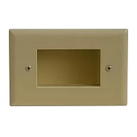 Cmple 621-N Wall Plate - Recessed Easy Mount Low Voltage Cable -