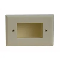 Cmple 622-N Wall Plate - Recessed Easy Mount Low Voltage Cable -