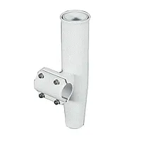 Lee&#039;s Clamp-On Rod Holder - White Aluminum - Horizontal Mount - 