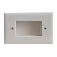Cmple 623-N Wall Plate - Recessed Easy Mount Low Voltage Cable -