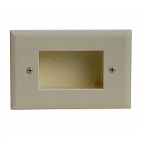 Cmple 624-N Wall Plate - Recessed Easy Mount Low Voltage Cable, 