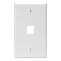 Cmple Keystone Jack Wall Plate With One Hole Standard Keystone -
