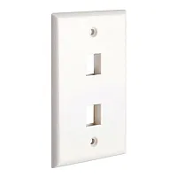 Cmple Keystone Jack Wall Plate With Two Holes Standard Keystones
