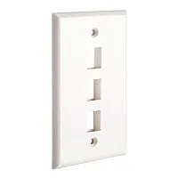 Cmple Keystone Jack Wall Plate With Three Holes Standard Keyston