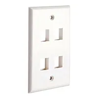 Cmple Keystone Jack Wall Plate With Four Holes Standard Keystone