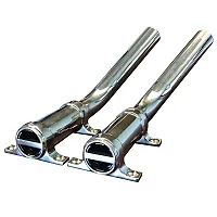 Tigress Side Mount Outrigger Holders - Fabricated 304 S.S. - 1-1/8&quot; I.D.-Pair