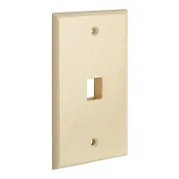 Cmple Keystone Jack Wall Plate With One Hole Standard Keystone -