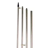 Tigress 15&#39; Economy Fixed Aluminum Outriggers - 1-1/8&quot; O.D. - Silver/Black -