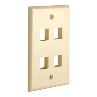 Cmple Keystone Jack Wall Plate With Four Holes Standard Keystone
