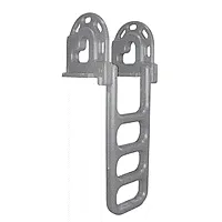 Dock Edge Flip-Up Polyethylene Roto Molded 4-Step Dock Ladder - 