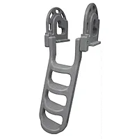 Dock Edge Stand-Off Flip-Up Polyethylene Roto Molded 4-Step Dock