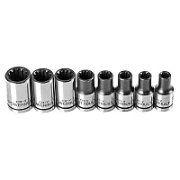 Powerbuilt 1/4&quot; Drive Universal Socket Set With Storage Tray (8 Sockets)