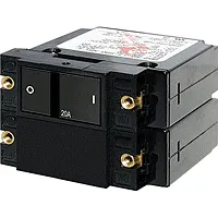 Blue Sea 7413 A-Series Flat Rocker Circuit Breaker - Double Pole