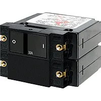 Blue Sea 7415 A-Series Flat Rocker Circuit Breaker - Double Pole