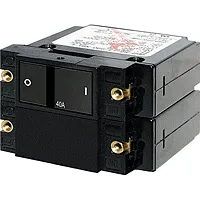 Blue Sea 7416 A-Series Flat Rocker Circuit Breaker - Double Pole