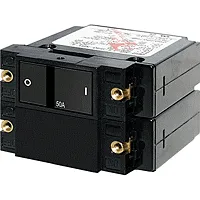 Blue Sea 7417 A-Series Flat Rocker Circuit Breaker - Double Pole