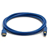 Cmple 672-N USB 3.0 A Male to B Male Gold Plated Cable - 6FT (Bl