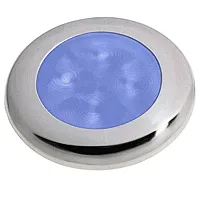 Hella Marine Polished Stainless Steel Rim LED Courtesy Lamp - Bl