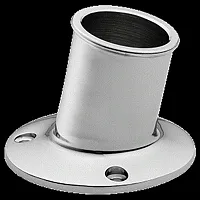 Whitecap Top-Mounted Flag Pole Socket CP/Brass - 1&quot; ID
