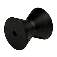 C.E. Smith Bow Roller - Black - 4&quot; Diameter - 3-3/4&quot;W 