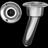 Mate Series Stainless Steel 15&deg; Rod &amp; Cup Holder - Drain
