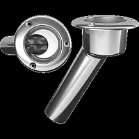 Mate Series Stainless Steel 30&deg; Rod &amp; Cup Holder - Open 
