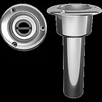 Mate Series Stainless Steel 0&deg; Rod &amp; Cup Holder - Open -