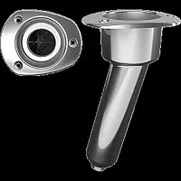 Mate Series Stainless Steel 15&deg; Rod &amp; Cup Holder - Drain